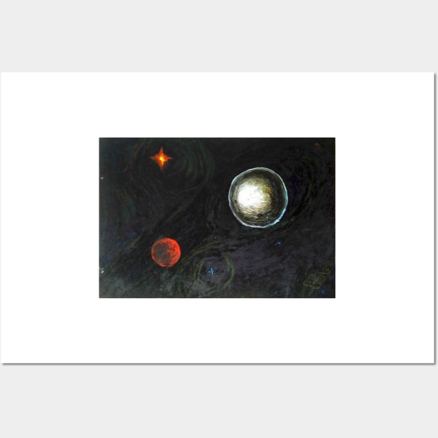 Oil painting - Asteroids. 1991 Wall Art by IgorPozdnyakov